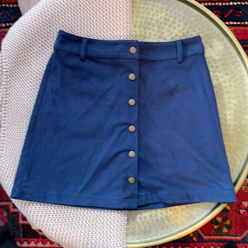 Marine Layer Faux Suede Mini Skirt